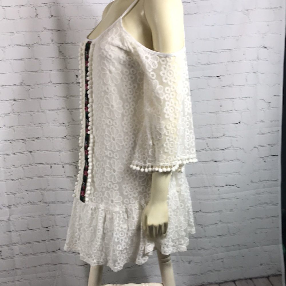 Boho style cold shoulder dress by Voom EUC sz S - Picture 5 of 6